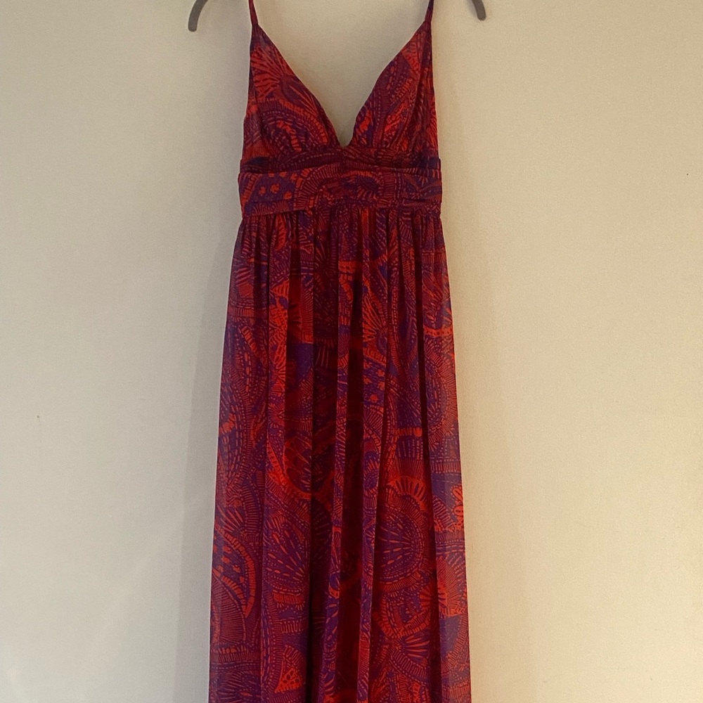 Open back maxi dress